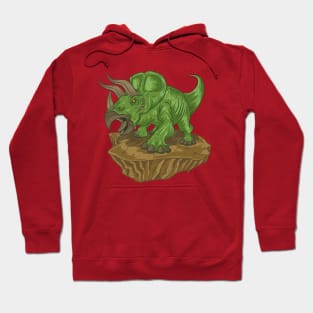 Triceratops Green Hoodie